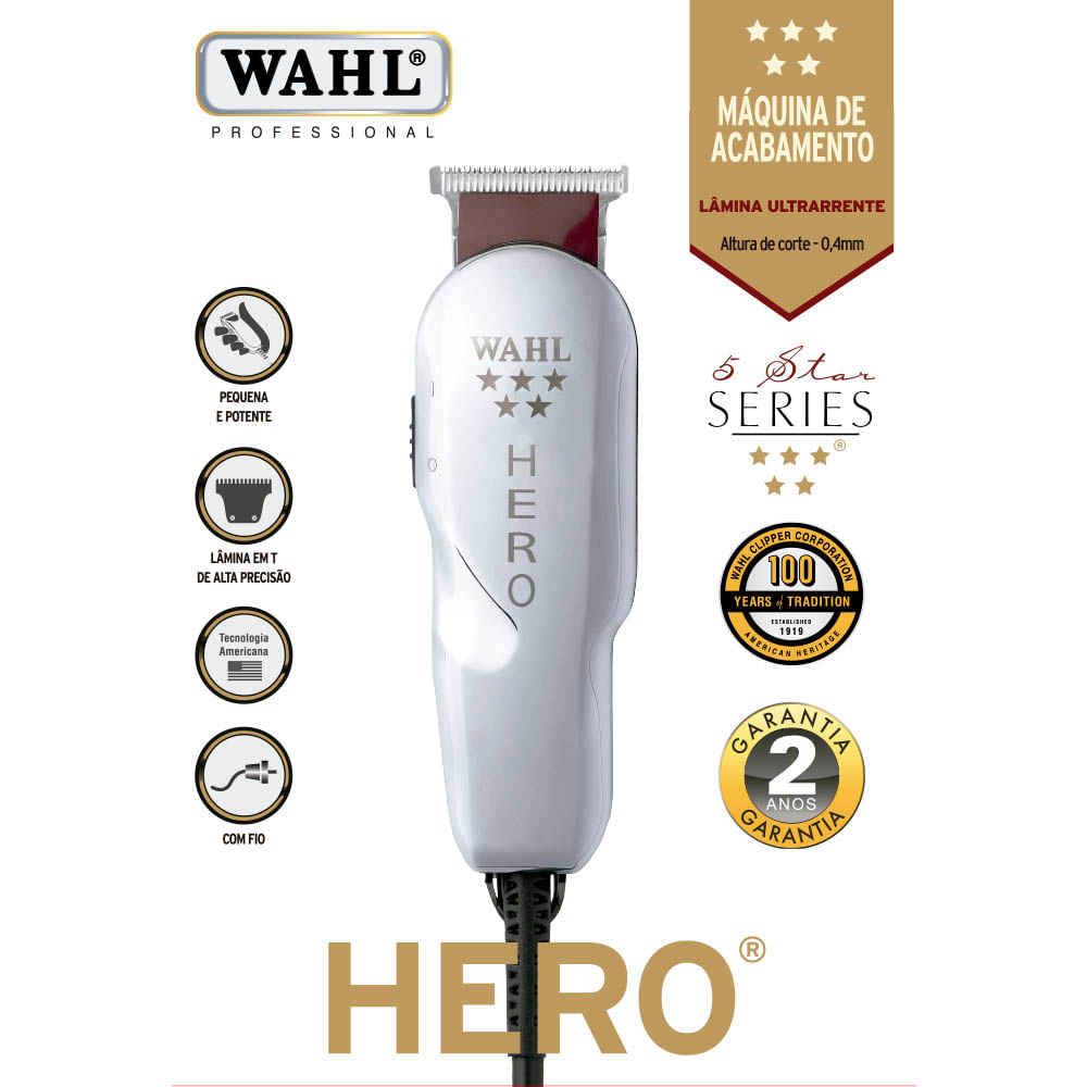 Máquina de Acabamento Hero Wahl | Loja Wahl Clipper Brasil