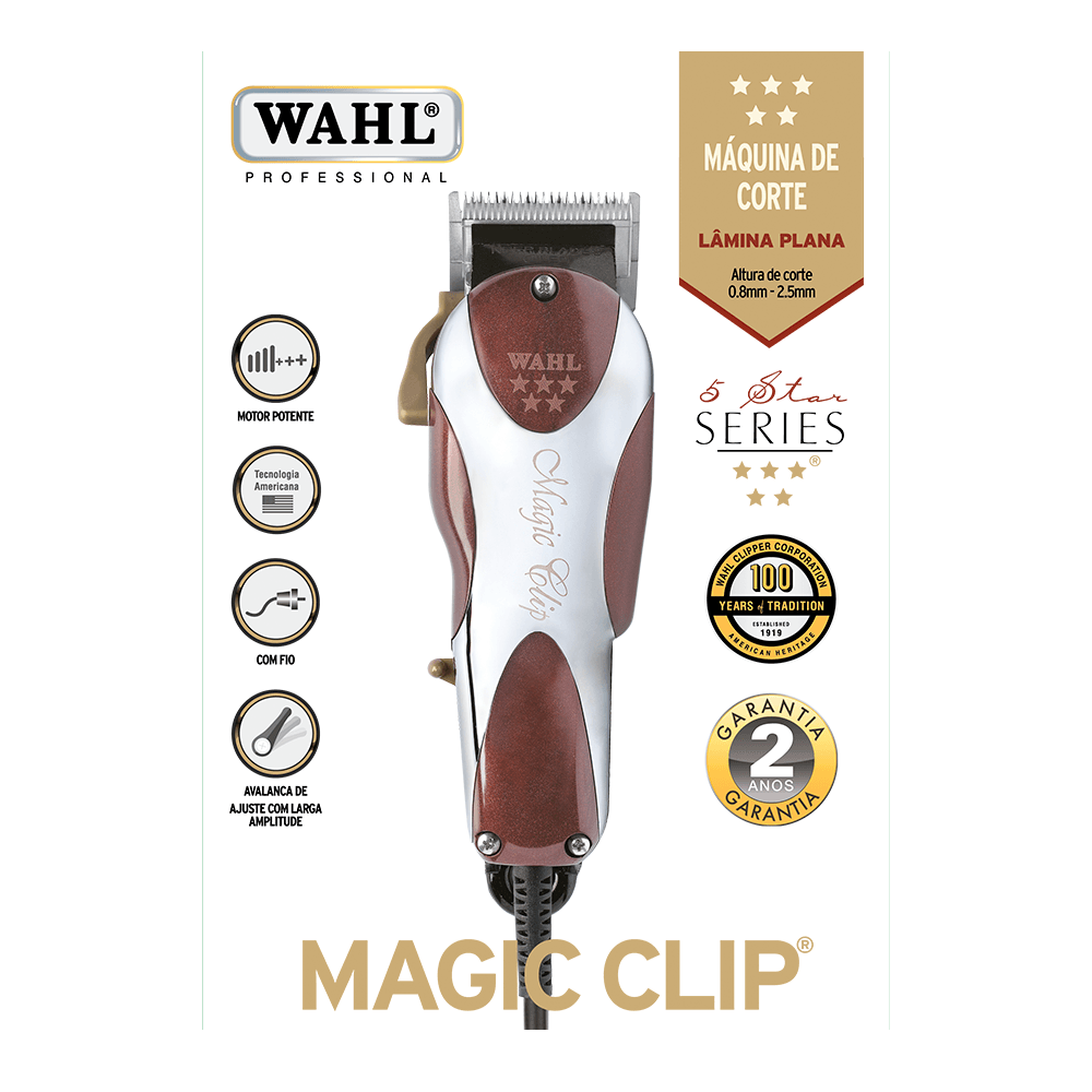 Máquina de Cortar Cabelo Wahl Magic Clip | Loja Wahl Clipper Brasil