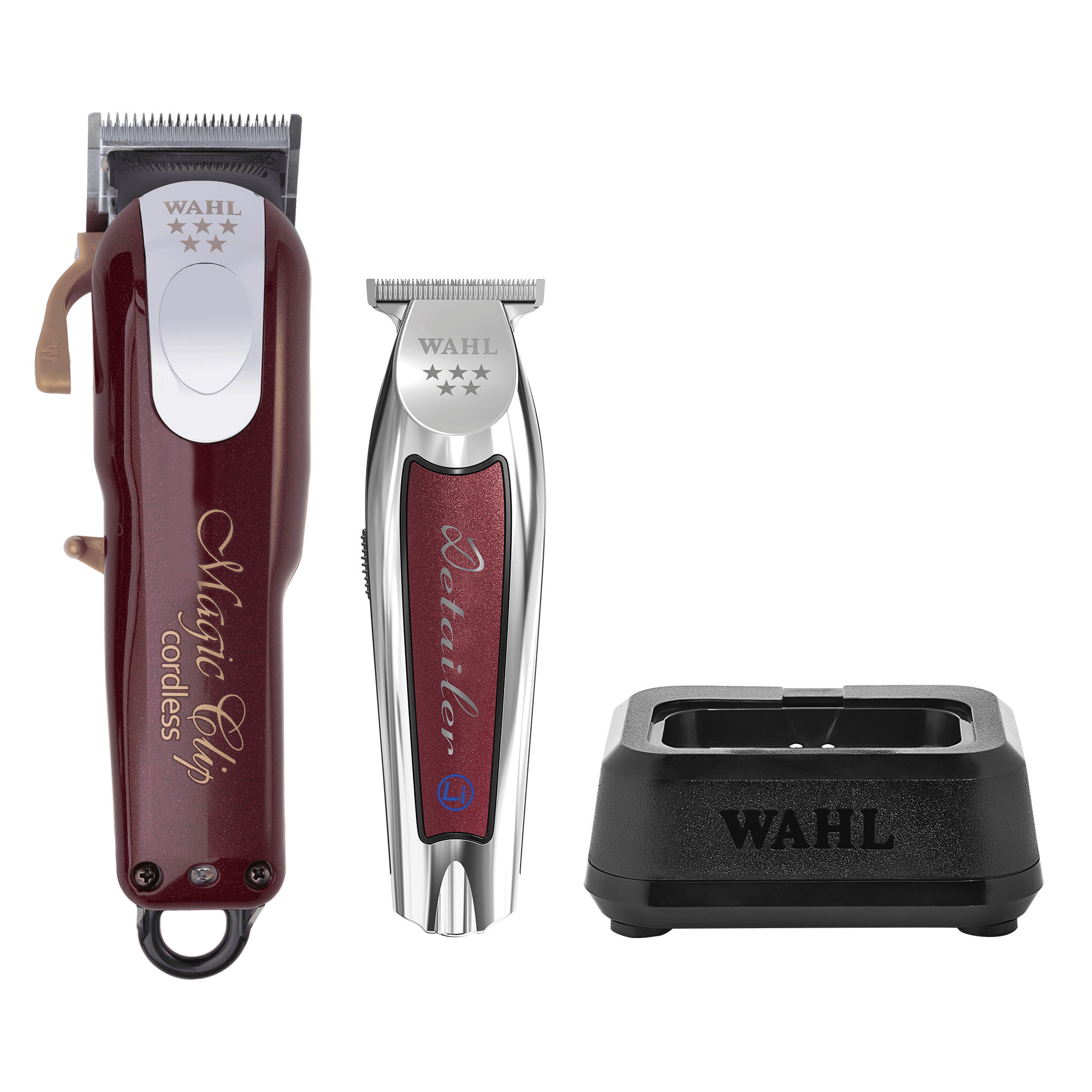 Kit Máquina de Cortar Cabelo Magic Clip Cordless + Detailer Li +