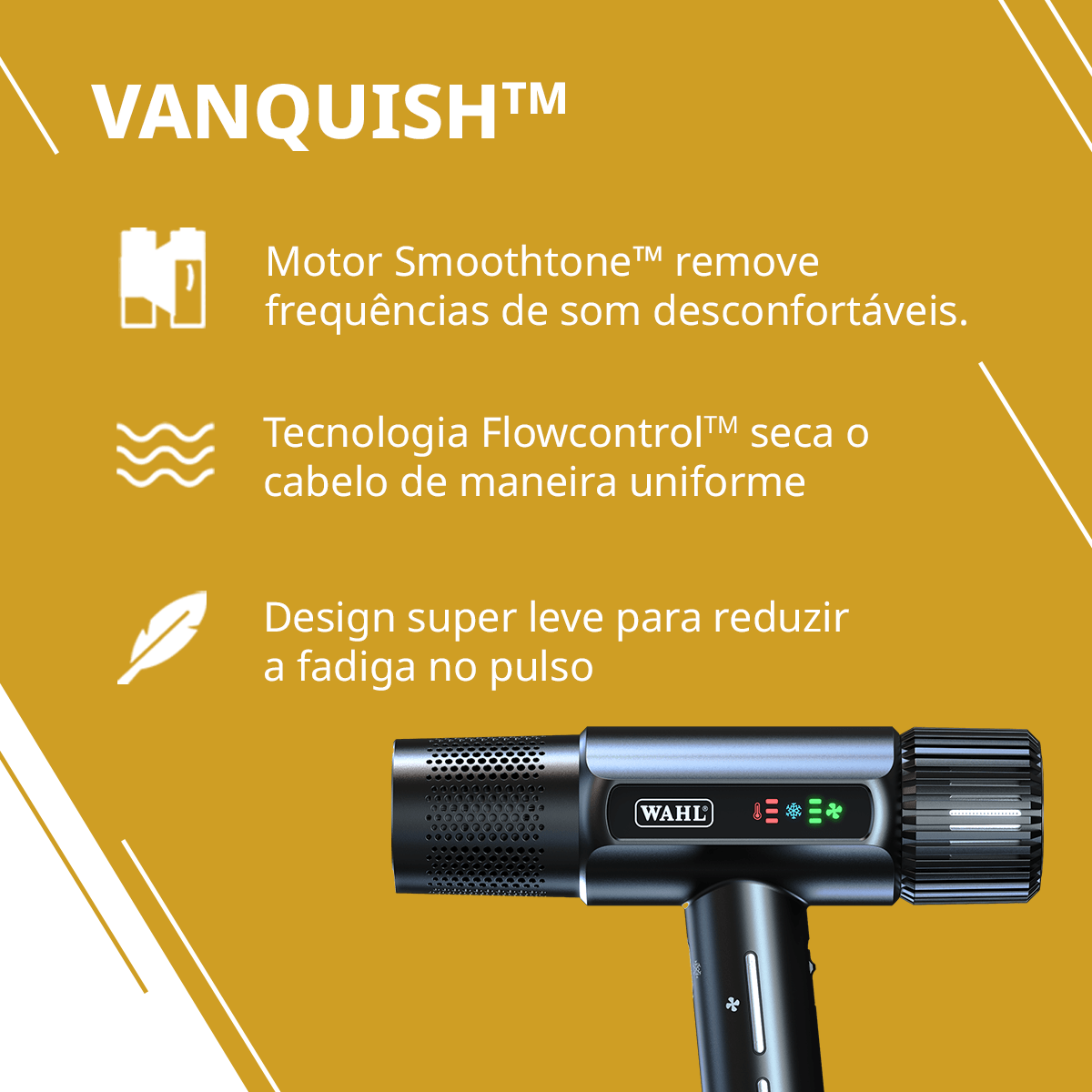 Secador de Cabelos Wahl Vanquish 127v | Loja Wahl Clipper Brasil